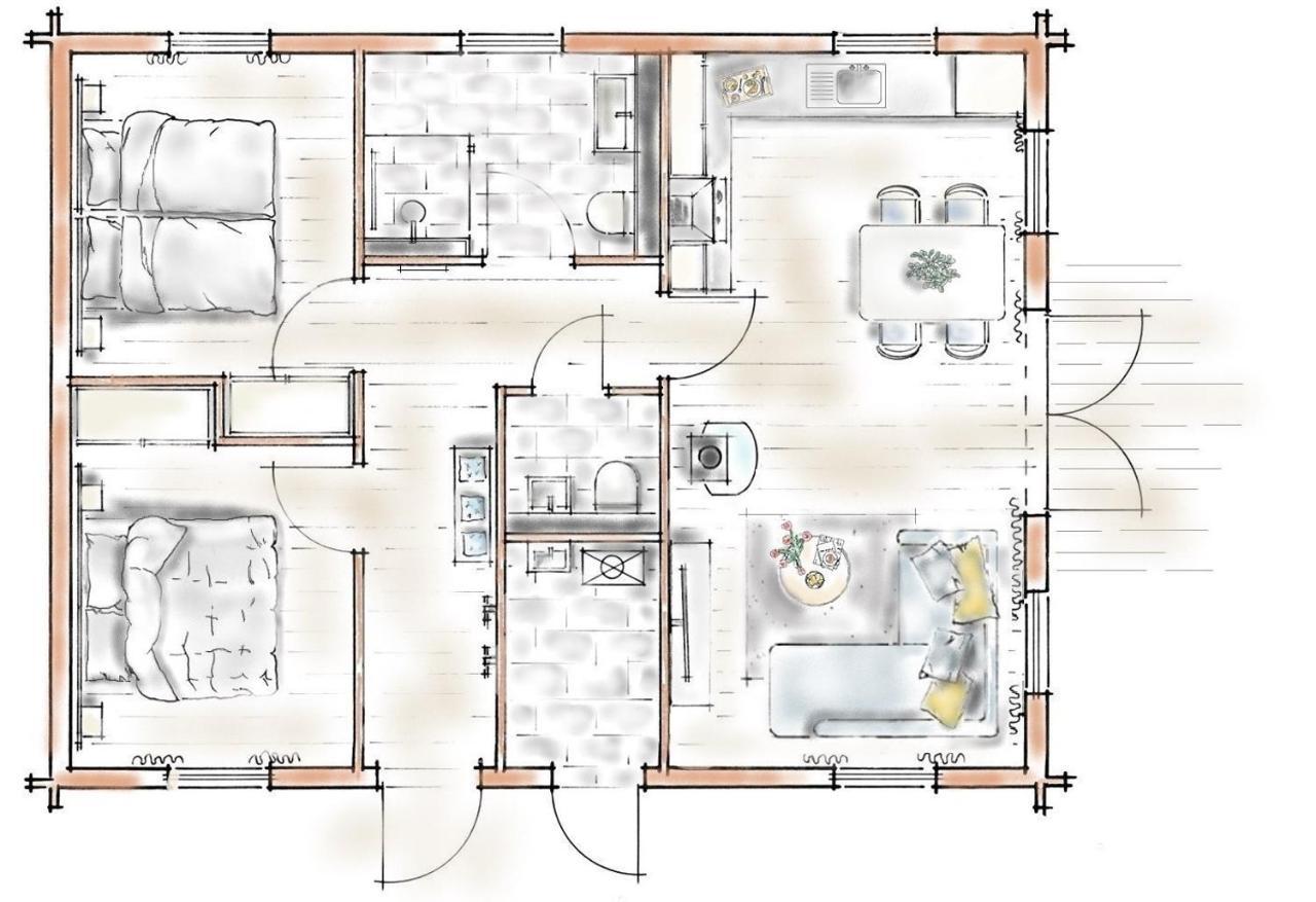 Oekologisches Holzblock-Ferienhaus 150 Im Lauterdoerfle Zu Vermieten - Neubau Villa Hayingen Dış mekan fotoğraf