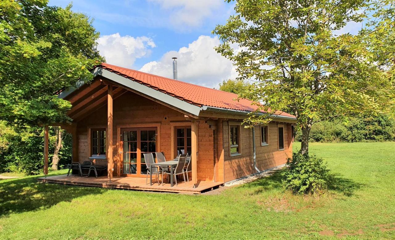 Oekologisches Holzblock-Ferienhaus 150 Im Lauterdoerfle Zu Vermieten - Neubau Villa Hayingen Dış mekan fotoğraf